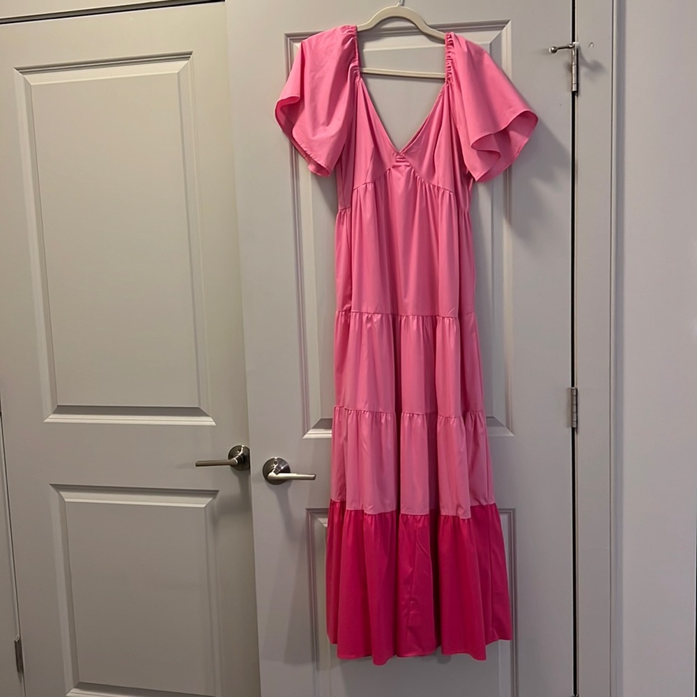 Strut & Bolt long pink dress